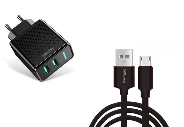 Grote foto drphone kevlar pro 3 meter tpe micro usb kabel 2 poorten thuislader voor apparaten met micro telecommunicatie opladers en autoladers