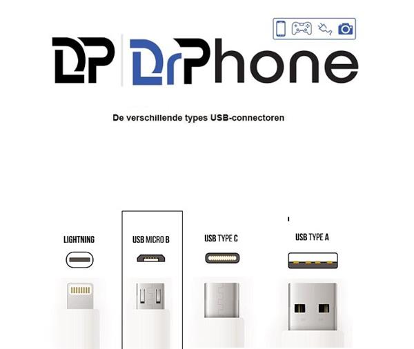 Grote foto drphone kevlar pro 3 meter tpe micro usb kabel 2 poorten thuislader voor apparaten met micro telecommunicatie opladers en autoladers