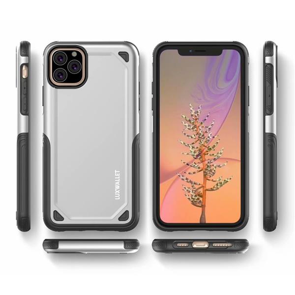 Grote foto luxwallet iphone 11 pro case desert armor drop proof hoes nightfall black telecommunicatie mobieltjes