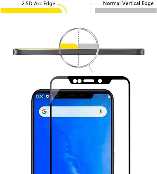 Grote foto drphone motorola one tempered glas 4d volledige glazen dekking full coverage 9h zwart telecommunicatie mobieltjes