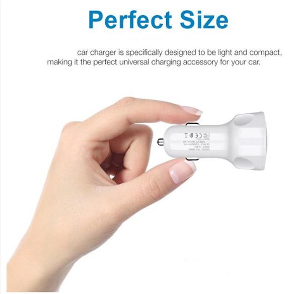 Grote foto drphone qc6 autolader 3 poorten usb qc3.0 2.1a 2.1a snelle lader volledige ondersteuning voor s telecommunicatie opladers en autoladers