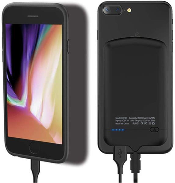 Grote foto drphone type c smart power bank batterijhouder 4000 mah met nano adsorptie gel pad zwart telecommunicatie opladers en autoladers