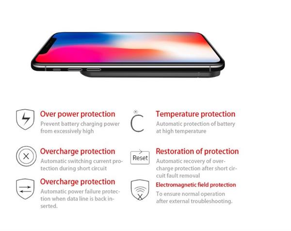 Grote foto drphone type c smart power bank batterijhouder 4000 mah met nano adsorptie gel pad zwart telecommunicatie opladers en autoladers