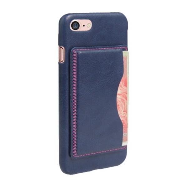 Grote foto iphone 7 premium kaart case pu leder blauw telecommunicatie mobieltjes