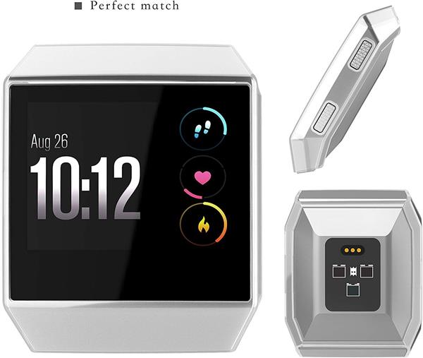 Grote foto drphone fitbit ionic tpu case beschermhoes schokbestendig transparant telecommunicatie mobieltjes