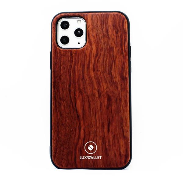 Grote foto luxwallet rosewood iphone 11 houten hoesje back cover tpu case met echt hout telecommunicatie mobieltjes