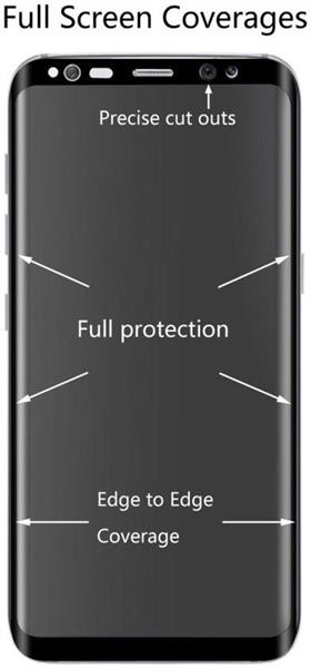 Grote foto samsung galaxy s8 plus 3d professional curve tempered glass screen protector zwart telecommunicatie mobieltjes