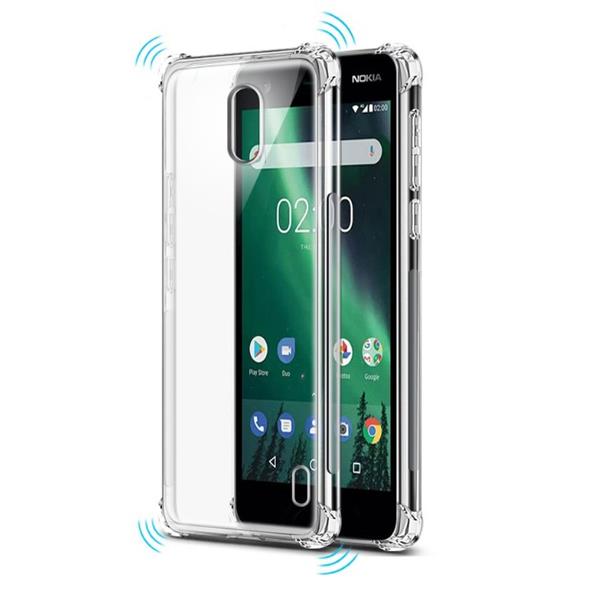 Grote foto drphone nokia 2 tpu hoesje siliconen shock bumper case backcover met verstevigde randen voor extr telecommunicatie mobieltjes