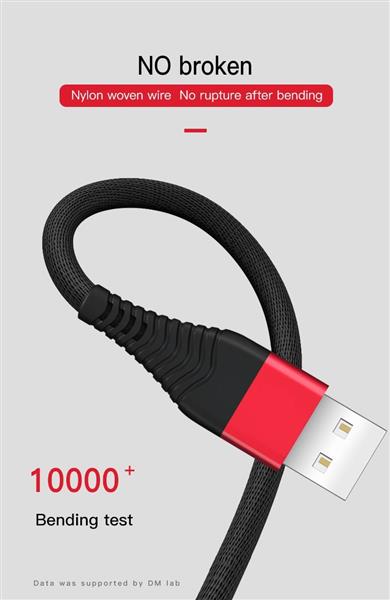 Grote foto drphone sl01 lightning iphone ipad gevlochten kabel 2.4a data sync en snel opladen telecommunicatie opladers en autoladers