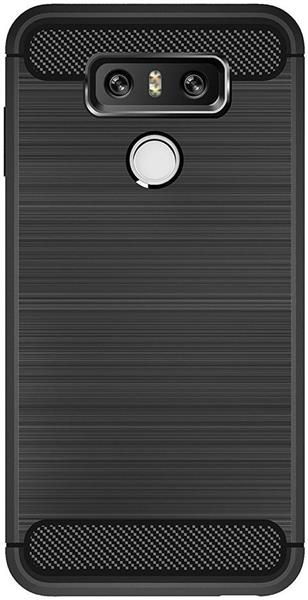 Grote foto lg g6 carbon fiber style tpu case zwart telecommunicatie mobieltjes