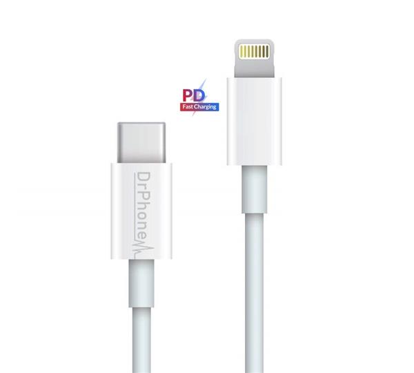 Grote foto drphone lunar usb c naar lightning kabel fast charge 9v 50 sneller laden ipad pro iphone telecommunicatie opladers en autoladers