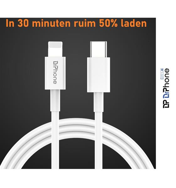 Grote foto drphone lunar2 usb c naar lightning kabel 5v 20 sneller laden ipad pro iphone 11 11 pro telecommunicatie opladers en autoladers