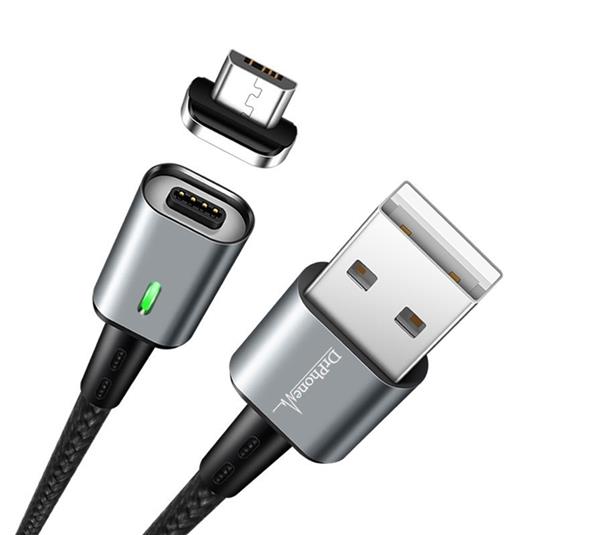 Grote foto drphone icon series 2 meter micro usb magnetische kabel 3.0a snellader datakabel fast charge telecommunicatie opladers en autoladers