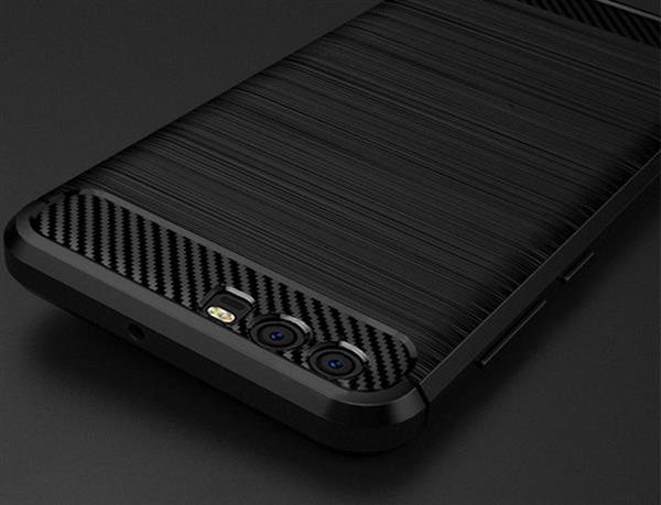 Grote foto huawei p10 carbon fiber style tpu case zwart telecommunicatie mobieltjes