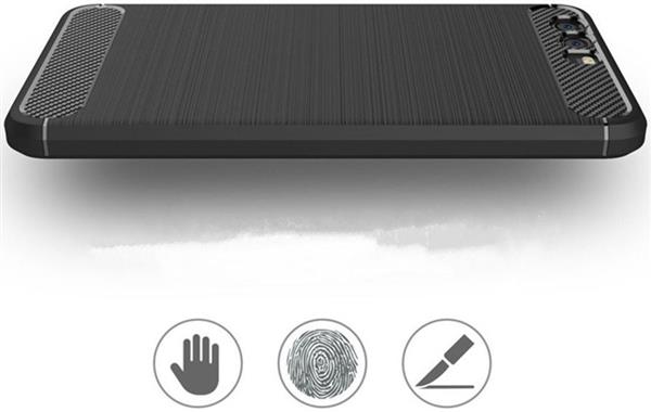 Grote foto huawei p10 carbon fiber style tpu case zwart telecommunicatie mobieltjes