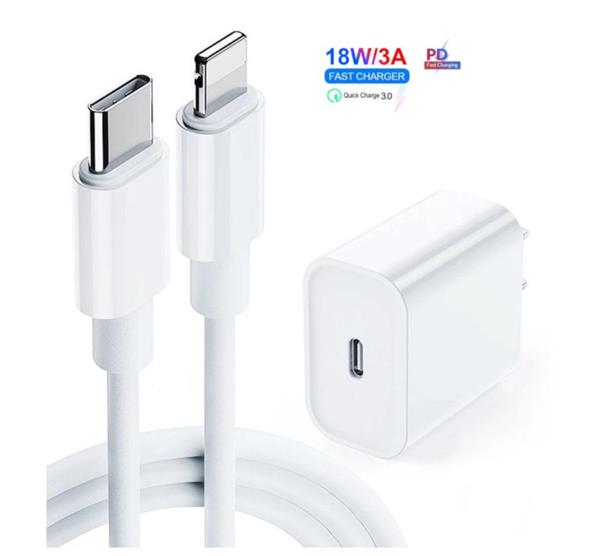 Grote foto drphone lunar pro series 18w quick charge oplader 1 meter usb c naar lightning kabel 9v snella telecommunicatie opladers en autoladers
