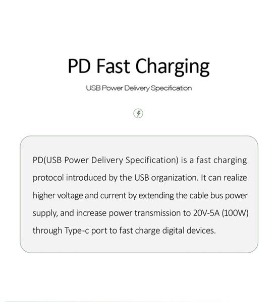 Grote foto drphone lunar pro series 18w quick charge oplader 1 meter usb c naar lightning kabel 9v snella telecommunicatie opladers en autoladers