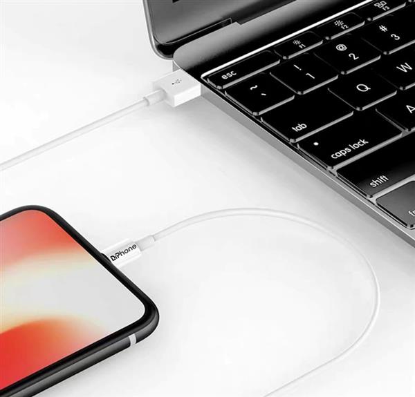 Grote foto drphone gecertificeerde 1 meter lightning naar usb kabel 8 pin oplaadkabel veilig laden voo telecommunicatie opladers en autoladers