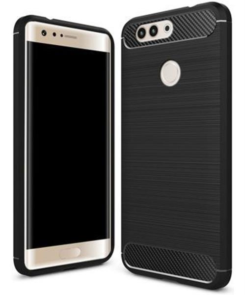 Grote foto huawei p10 plus carbon fiber style tpu case zwart telecommunicatie mobieltjes