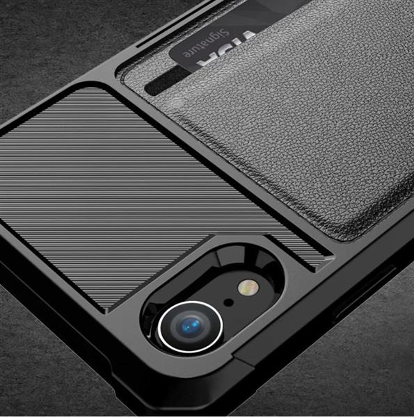 Grote foto drphone iphone xs tpu kaarthouder armor case met verstevigde hoeken magnetische autohouder onders telecommunicatie mobieltjes