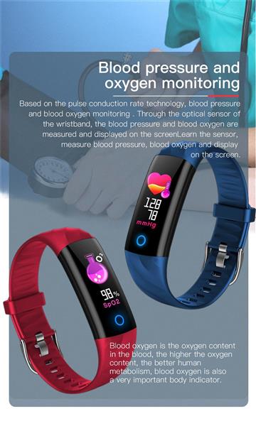 Grote foto drphone x55 smart activity tracker unisex smartwatch met led ring hartslagmeter waterdicht p kleding dames horloges