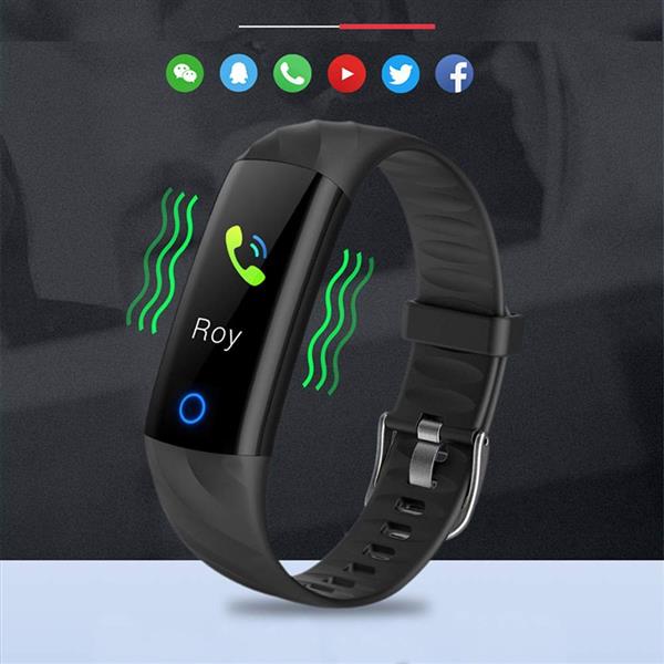 Grote foto drphone x55 smart activity tracker unisex smartwatch met led ring hartslagmeter waterdicht p kleding dames horloges