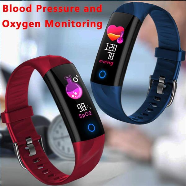 Grote foto drphone x55 smart activity tracker unisex smartwatch met led ring hartslagmeter waterdicht p kleding dames horloges