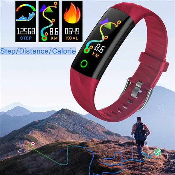 Grote foto drphone x55 smart activity tracker unisex smartwatch met led ring hartslagmeter waterdicht p kleding dames horloges