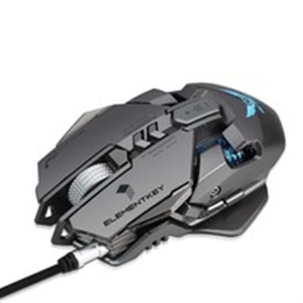 Grote foto elementkey xero mechanische gaming muis 3200 dpi programmeerbaar usb 2.0 bedraad led zwart computers en software overige computers en software