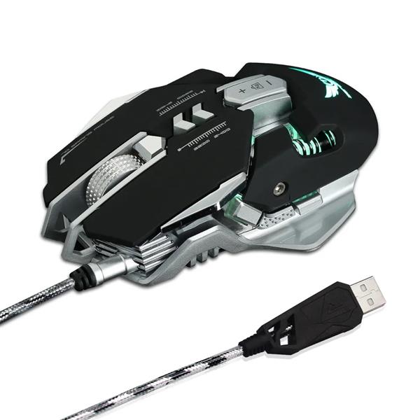 Grote foto elementkey xero mechanische gaming muis 3200 dpi programmeerbaar usb 2.0 bedraad led zwart computers en software overige computers en software