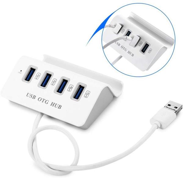 Grote foto drphone 2 in 1 otg 4 usb 3.0 poorten micro usb hub stand voor smartphone laptop tablet c computers en software overige computers en software