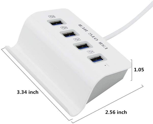 Grote foto drphone 2 in 1 otg 4 usb 3.0 poorten micro usb hub stand voor smartphone laptop tablet c computers en software overige computers en software