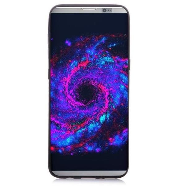 Grote foto color tpu hoes full black samsung galaxy s8 plus zwart telecommunicatie mobieltjes