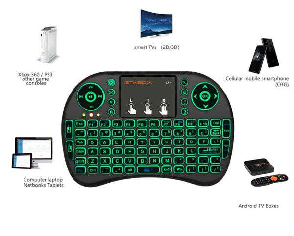 Grote foto elementkeyboard rbg1 mini handheld toetsenbord muis rbg verlichte toetsen geschikt voor computers en software overige computers en software