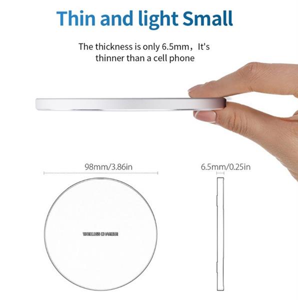 Grote foto drphone powercharger qi lader draadloos opladen 9v 2a fast charge led ring universeel telecommunicatie opladers en autoladers