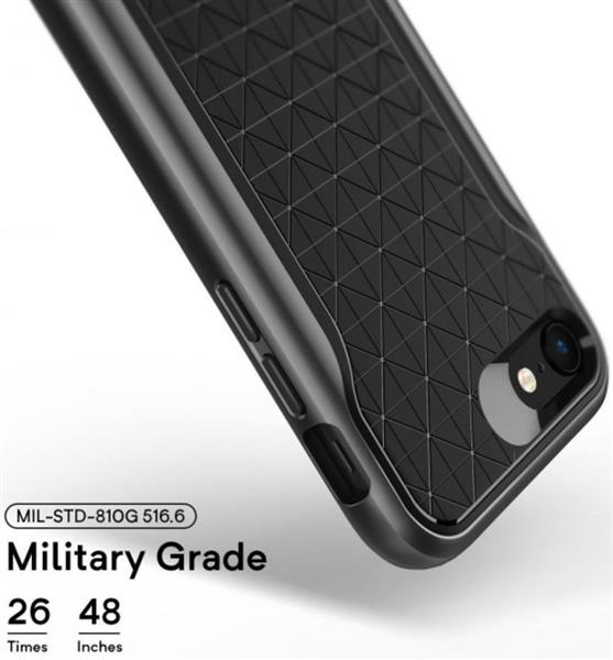 Grote foto caseology apex apple iphone 8 7 hoesje zwart warm grijs telecommunicatie mobieltjes
