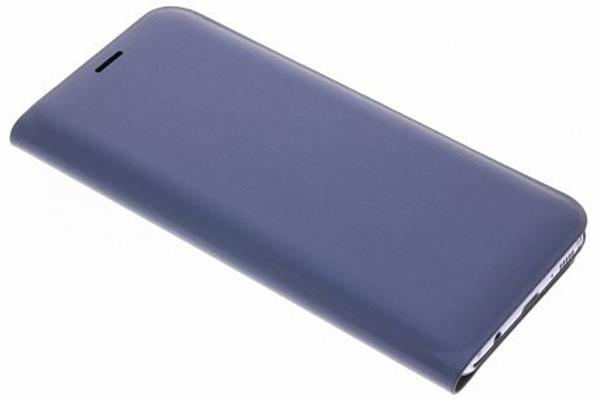 Grote foto luxe slim booktype hoes samsung galaxy s8 plus donkerblauw telecommunicatie mobieltjes