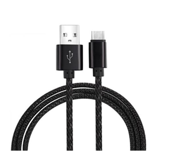 Grote foto 1 meter extra sterke nylon type c usb kabel voor de samsung s8 zwart telecommunicatie opladers en autoladers