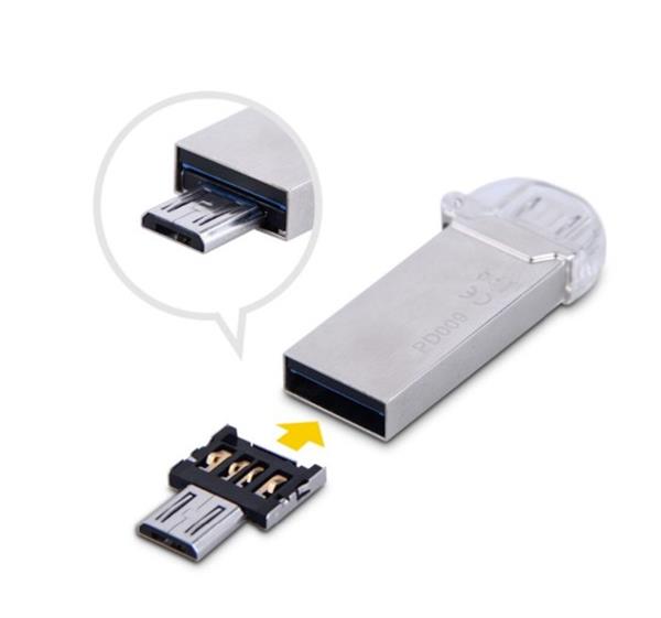 Grote foto luxwallet o2 otg micro usb smartphone adapter zet normale usb in micro usb flashdrive o.a usb computers en software overige computers en software