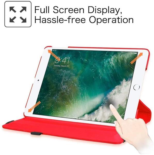 Grote foto drphone draaibare 360 pu lederen cover ipad mini 4 5 rood telecommunicatie mobieltjes