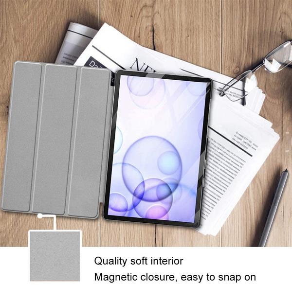 Grote foto drphone tri fold opvouwbare cover pu lederen case voorkant achterkant samsung galaxy tab s telecommunicatie mobieltjes