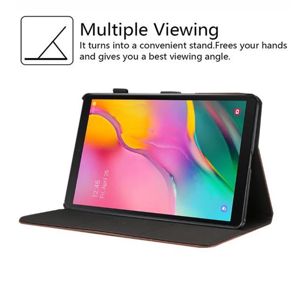 Grote foto drphone samsung tab a 10.1 t510 2019 luxe retro pu lederen case met standhouder kaartsleuf met ela telecommunicatie mobieltjes