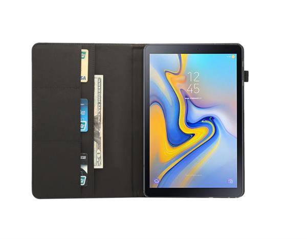 Grote foto drphone samsung tab a 10.1 t510 2019 luxe retro pu lederen case met standhouder kaartsleuf met ela telecommunicatie mobieltjes