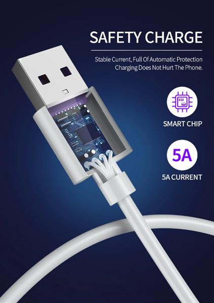 Grote foto drphone icon 36w 2 poort fast charge oplader voor o.a. samsung 1 meter usb c oplaadkabel 5a telecommunicatie opladers en autoladers