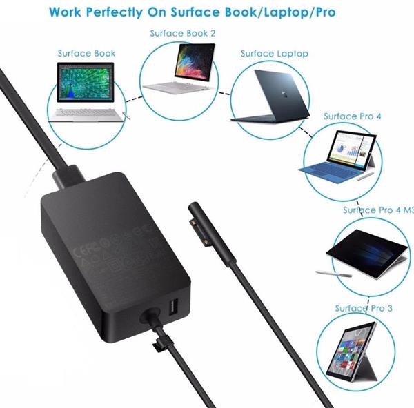 Grote foto drphone pwr2 15v 4a 65w charge ac adapter oplader voeding geschikt voor surface apparaten mat zw telecommunicatie opladers en autoladers