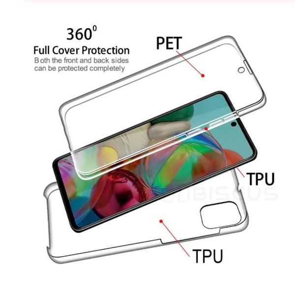 Grote foto drphone s20 plus dual tpu case 360 graden cover voor en achter volledig bescherming transpa telecommunicatie mobieltjes