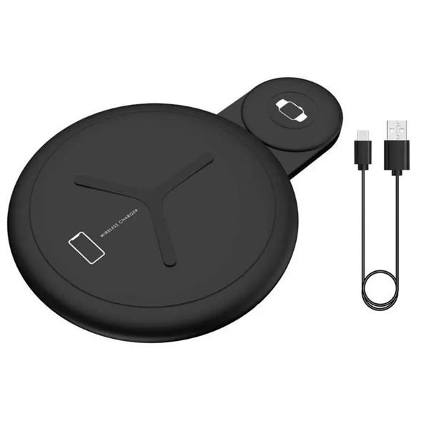 Grote foto drphone reform inklapbare 2 in 1 wireless qi lader draadloos laden voor apple watch en iphone telecommunicatie opladers en autoladers