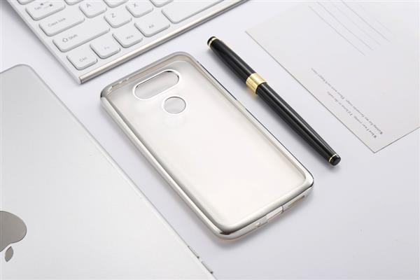 Grote foto lg g6 tpu soft gel ultra dunne case zilver telecommunicatie mobieltjes