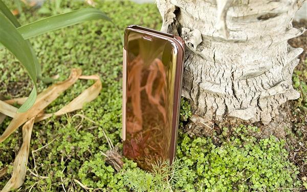 Grote foto s8 spiegel flip mirror cover rosegold telecommunicatie mobieltjes