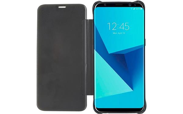 Grote foto s8 plus spiegel flip mirror cover zwart telecommunicatie mobieltjes